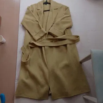 미라 오웬 양모 울 롱 코트 프리 사이즈 맥시