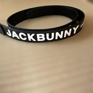 JACKBUNNY 로고 블랙 벨트