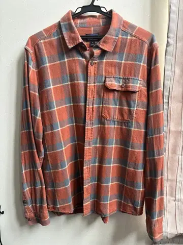 patagonia 오가닉 코튼 M 체크 플란넬 셔츠