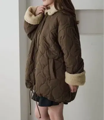 [ apres jour clair ] 보아 안감 퀼팅 자켓