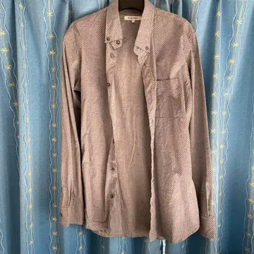 GLOBAL WORK 도트 무늬 긴팔 셔츠 L