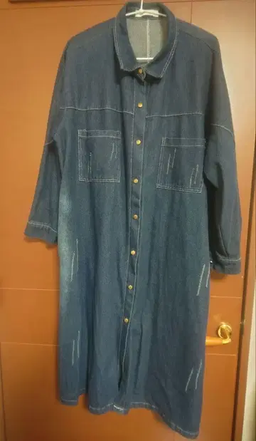 데님 셔츠 원피스 착용 1회 새상품급