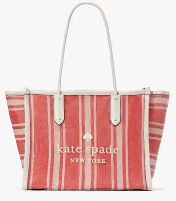케이트 스페이드 스트라이프 토트백