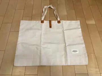 SNOW PEAK 아이보리 토트백 구 로고 스노우피크