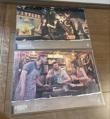 파이널 판타지 XV 콜라보 카페 런치 매트 4종 세트