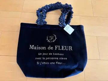 Maison de FLEUR 네이비 토트백