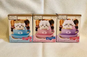 치이카와 (먼작귀) 하치와레 모몽가 라떼 아트 피규어 3세트