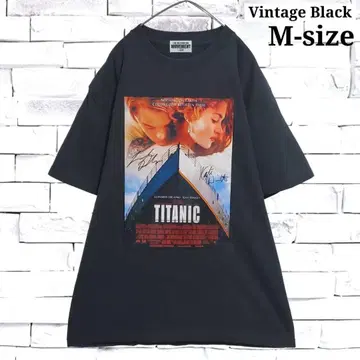 [ 새상품 ] 타이타닉 포스터 Vintage black T셔츠 1