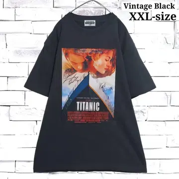 [ 새상품 ] 타이타닉 포스터 Vintage black 티셔츠 4