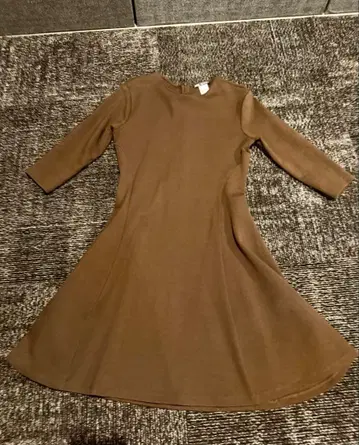 ZARA 브라운 A라인 미니 원피스