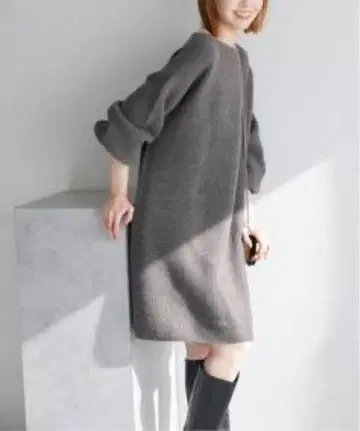 SLOBE IENA 파인 울 니트 미니 원피스