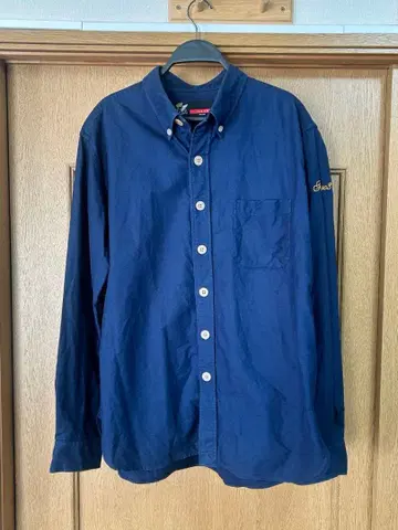 FAT 에프에이티 면 셔츠 네이비 사이즈 JUMBO