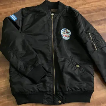 큐브 슈가 PEANUTS 콜라보 MA-1 스누피 SNOOPY