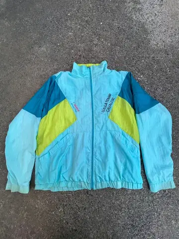 스포츠 나일론 자켓 라이트 블루/라이트 그린