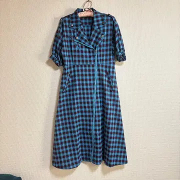 jouetie 쥬에티 체크 원피스 파랑 블루