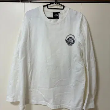 THE NORTH FACE 화이트 긴팔 티셔츠 S