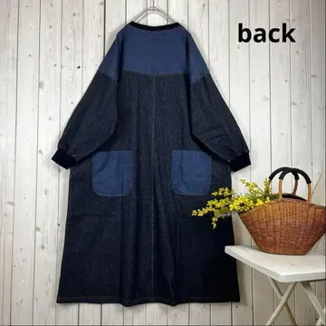 새상품 인기 롱 원피스 헤링본 래글런 네이비 프리