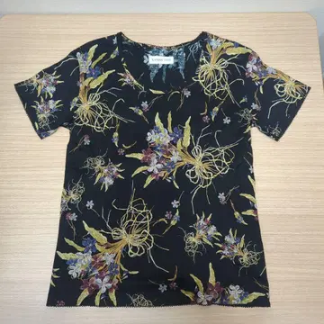 카네코 이사오 반팔 T셔츠 꽃무늬