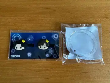 King & Prince와 불꽃놀이 라이트 뱅글 헤어 클립 세트