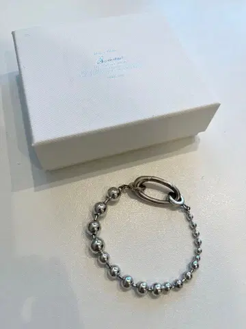 소와리 실버 볼 체인 팔찌
