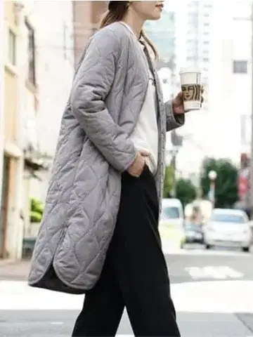 써니 히트 ZOOTIE 축열 퀼팅 롱 코트 새상품급