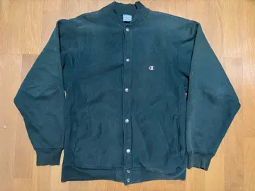 90s Champion 리버스 위브 스냅 가디건 L 그린