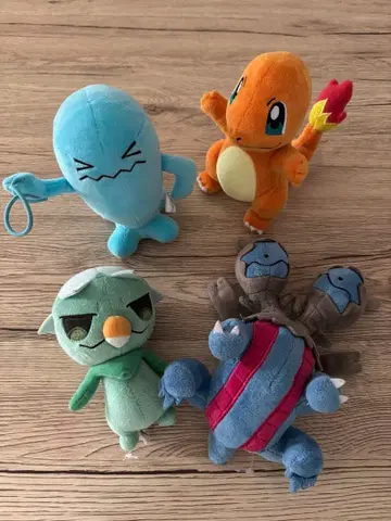 포켓몬 봉제 인형 세트 지헤드 캡사이신 소중한 도마뱀