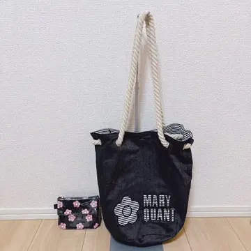 마리콴트 리버서블 2way 숄더백 데님 보더