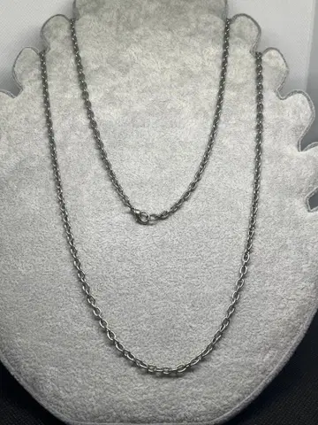 실버 체인 목걸이 아즈키 80cm