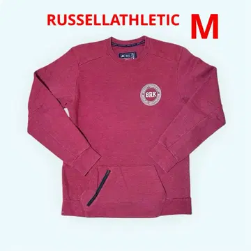 러셀 애슬레틱 맨투맨 트레이닝복 로고 안감 기모 마룬 M