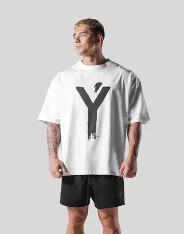 Y 그래픽 오버 사이즈 T셔츠