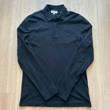 [ LACOSTE ] 라코스테 S 긴팔 피케 셔츠 블랙