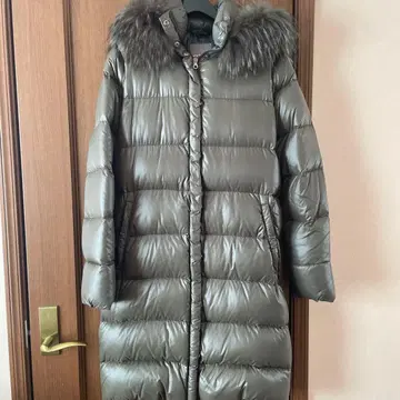 DUVETICA 후드 부착 다운 자켓 42 카키