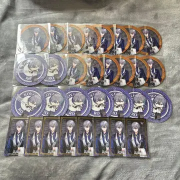 니지산지 HEROIC BAR 홀로그램 코스터 칵테일 카드 코야나기 로우