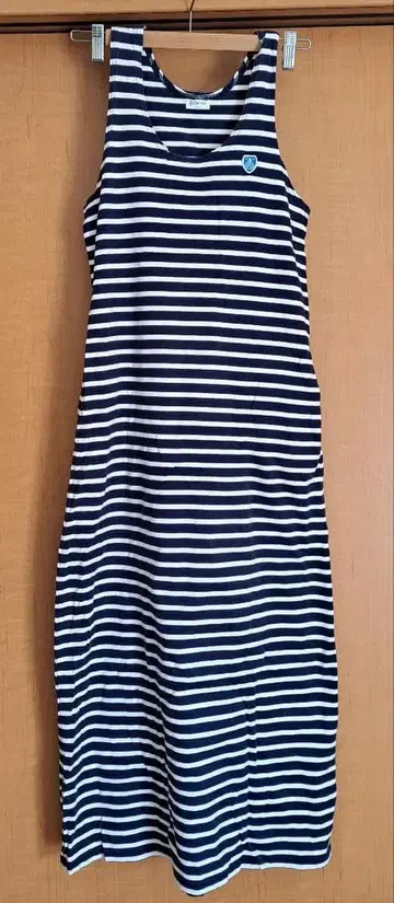 ORCIVAL 스트라이프 슬리브리스 원피스 F