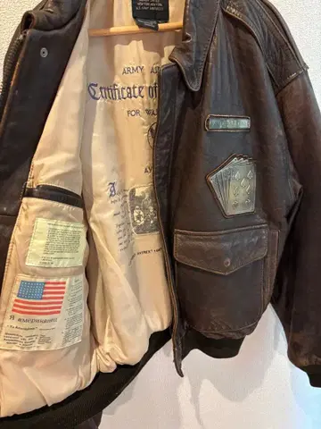 AVIREX TYPE A-2 가죽 자켓