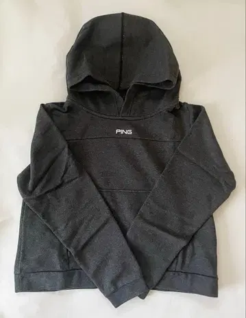PING 다크 그레이 후드 부착 후드티 M 사이즈