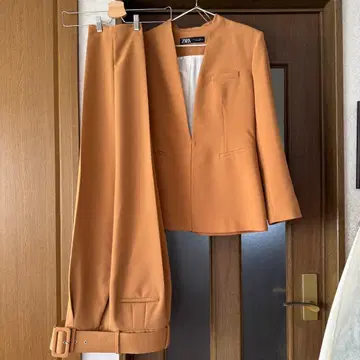 ZARA 카멜 브라운 셋업 L 사이즈