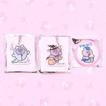 고양이 우스쿠로 아크릴 키링 캔뱃지 할로윈 미니소프