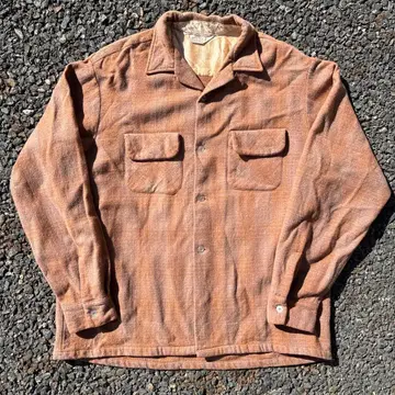 50s BRENT 브렌트 옴브레 울 셔츠