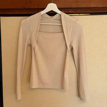 OHOTRO 베이지 상의 프리 사이즈