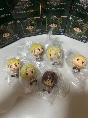 진격의 거인 G상 쵸코놋코 피규어 6개 세트 개별 판매 가능