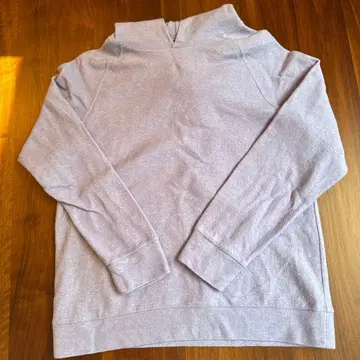 론 허먼 후드 부착 맨투맨 라이트 퍼플