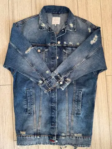 ZARA 데미지 가공 데님 자켓 L 사이즈