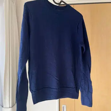 울 100% 네이비 긴팔 스웨터 M