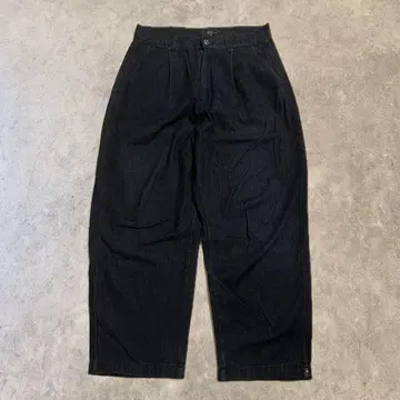 배기 데님 팬츠 배기 데님 다크 네이비 y2k