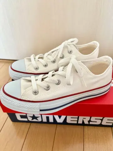 컨버스 올스타 화이트 로우컷 23cm