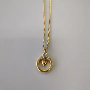 그레이지 골드 하트 모티브 목걸이
