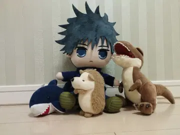 애니메이션 스타일 봉제 인형 캐릭터 4개