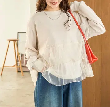 FREAK'S STORE 튤 도킹 와플 풀오버